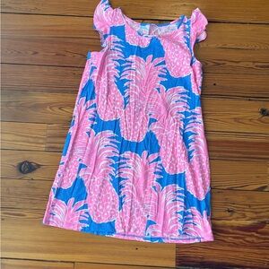 Lilly Pulitzer Pink and Blue Pineapple Dress